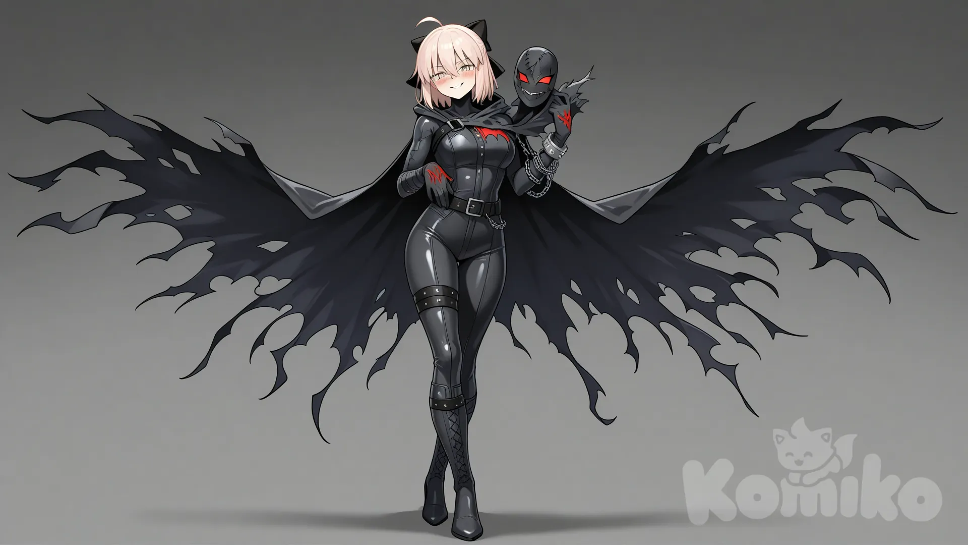 okita souji (fate), ladydevimon_(cosplay), full body, sexy, seductive smile