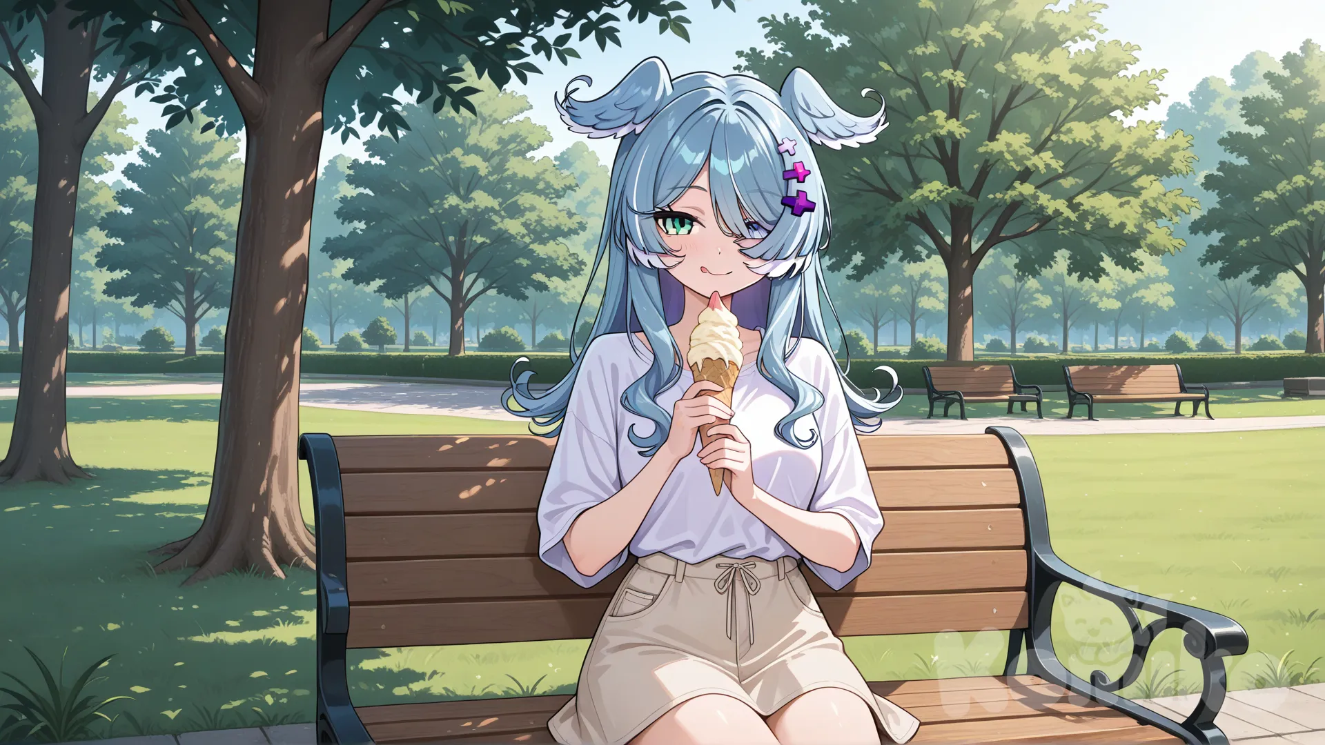 @Elira_Pendora , park , ice cream