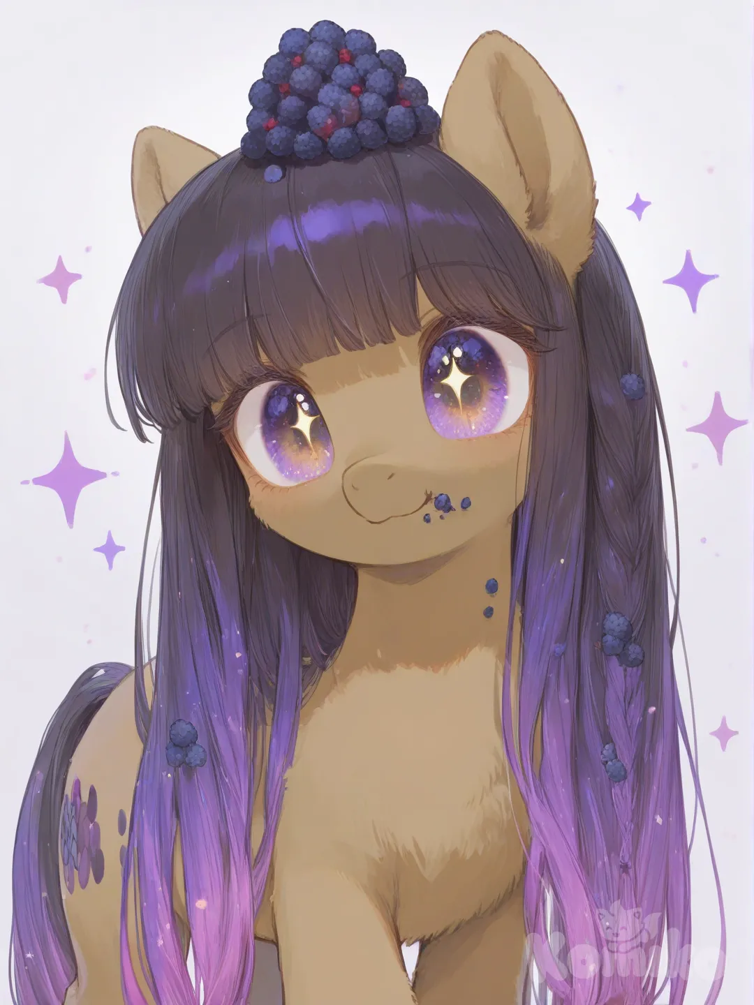 My Little Pony , [sweet-pastel-style] let's make a pony butter cookie BlackBerry flavor