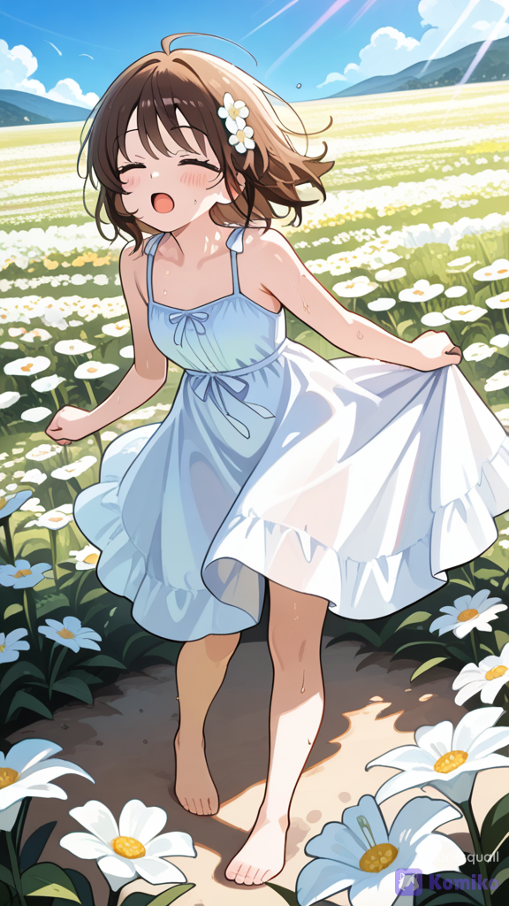 ¡Cantando al sol entre flores! 🌸😊