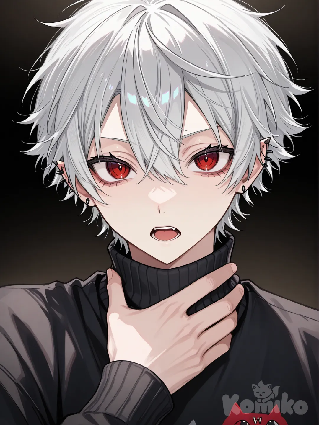 I like dark coloured turtleneck sweaters