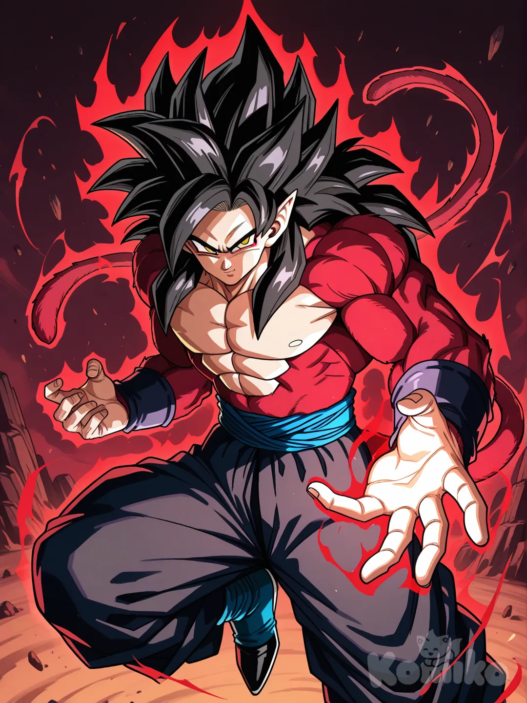 @Gogeta super saiyan 4, dragon ball gt