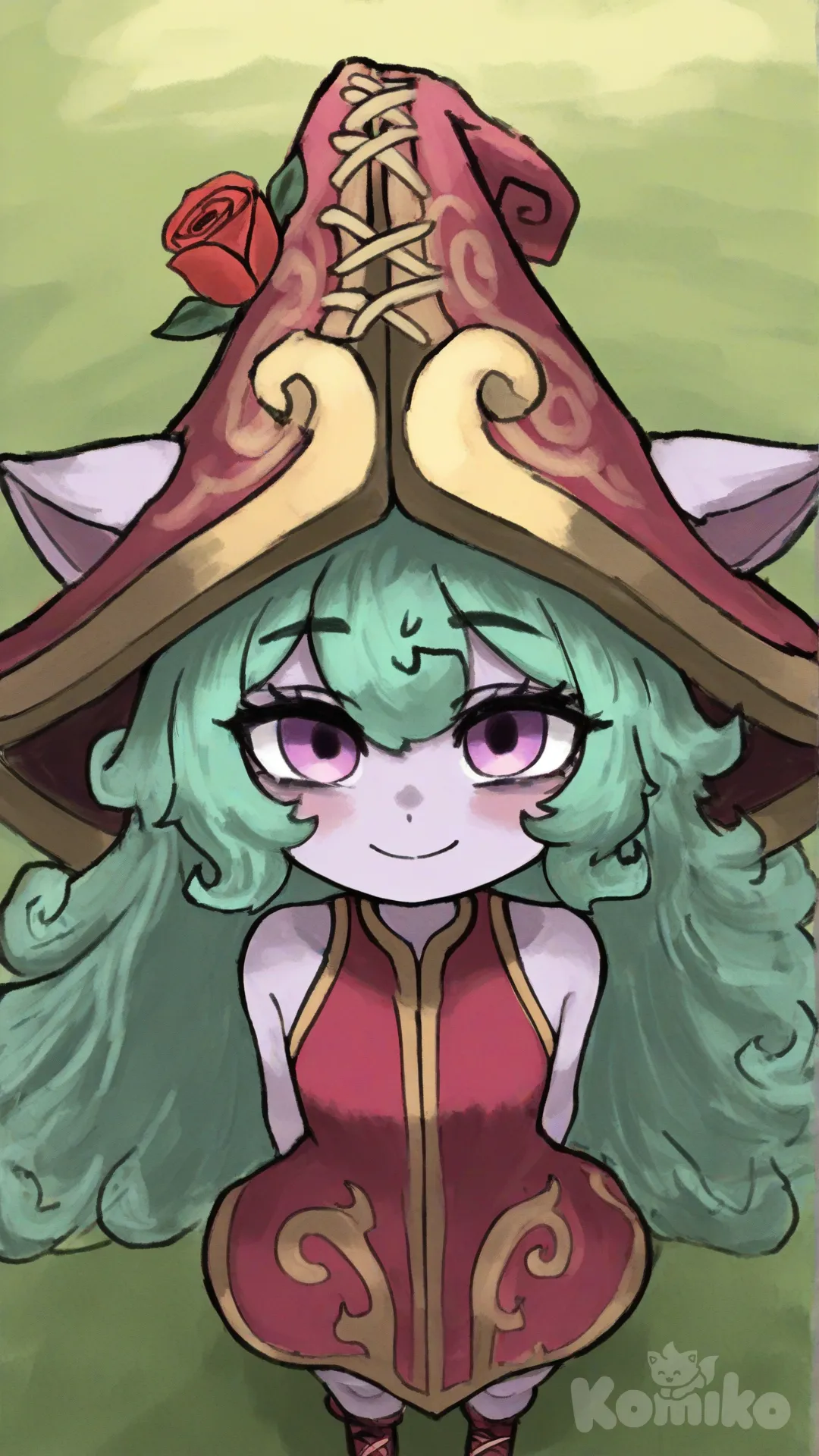 @Lulu_(League_Of_Legends), [sketchy-painterly-style]