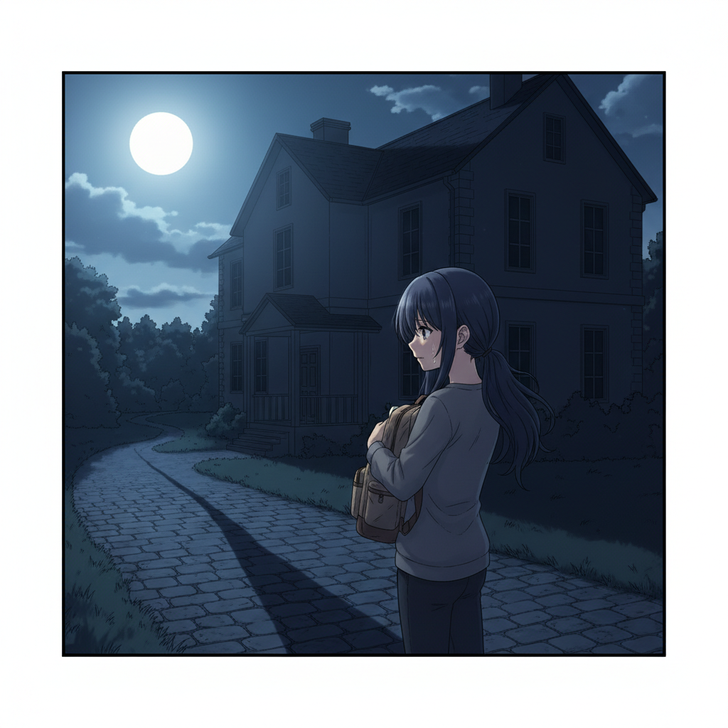 A girl who lived with very strict parents and she decided to leave