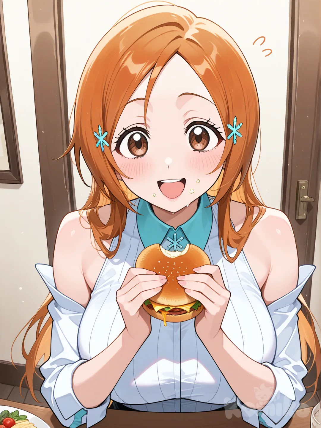 inoue orihime, eating