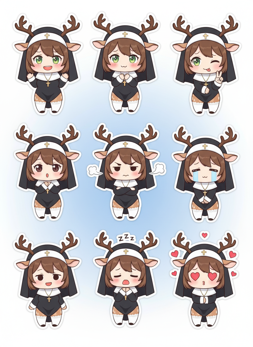 [OC]-Jessica the Deer-Nun