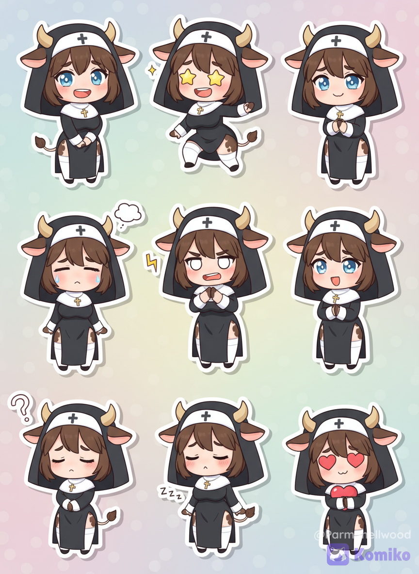 [OC] Danielle the Cow Nun