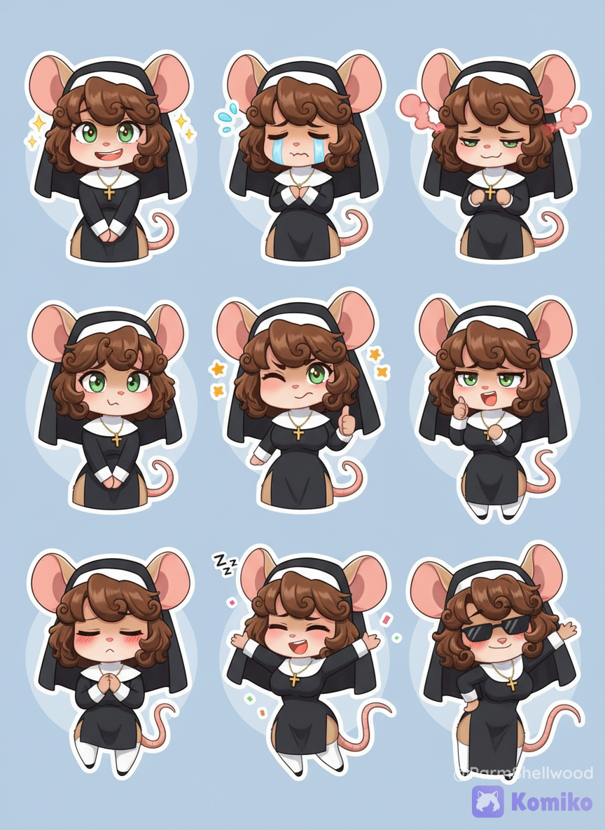 [OC] Irene The Mice Nun [Chibi Form]