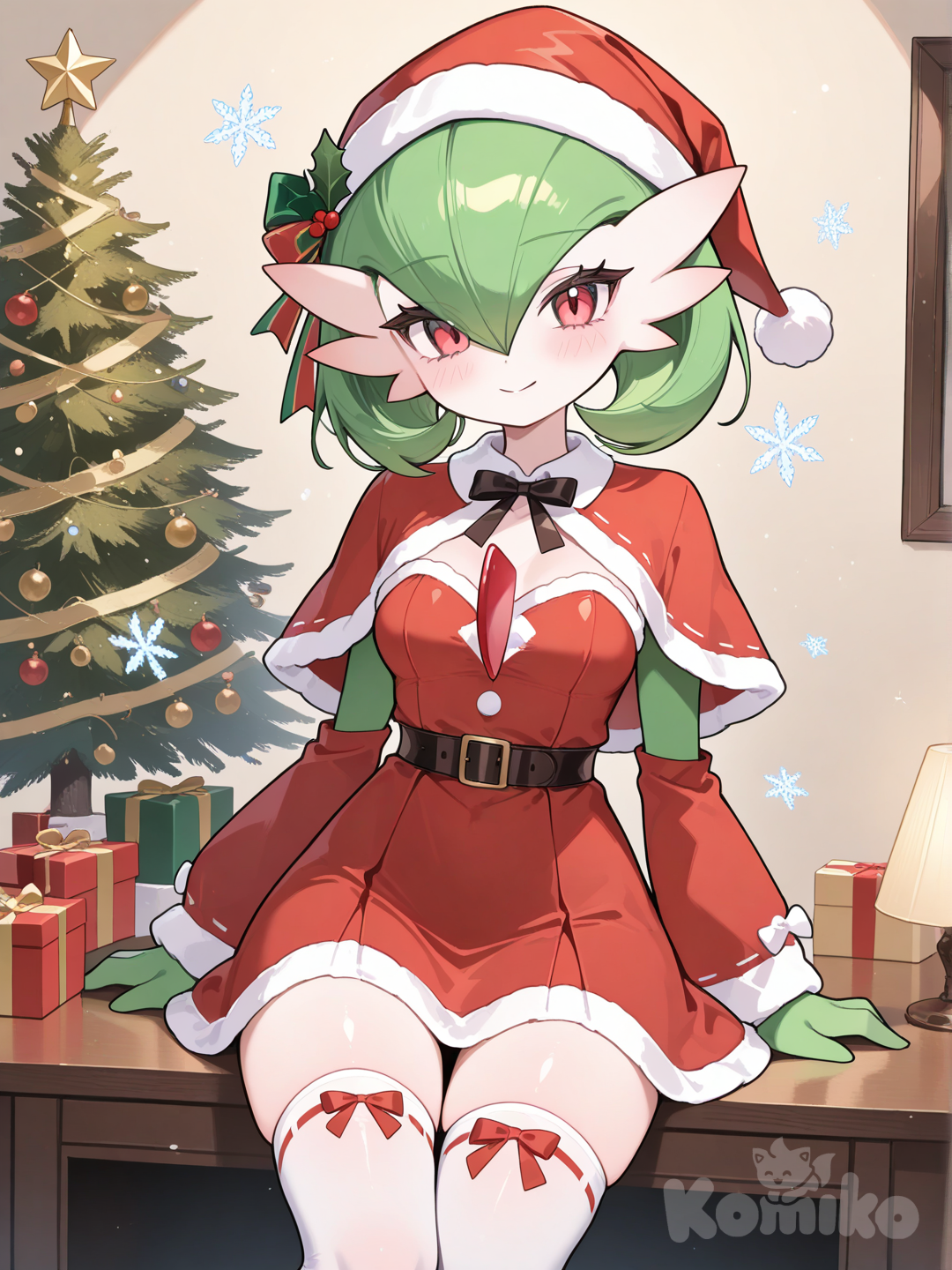 Gardevoir está lista para disfrutar la navidad