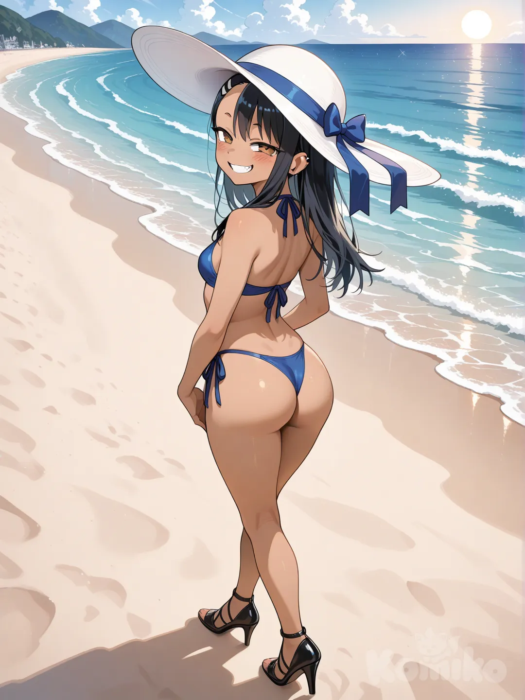 nagatoro hayase, en la playa 