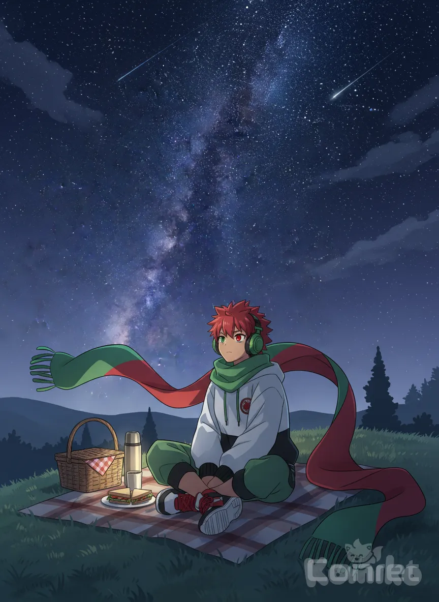 Todoski enjoying himself in the night