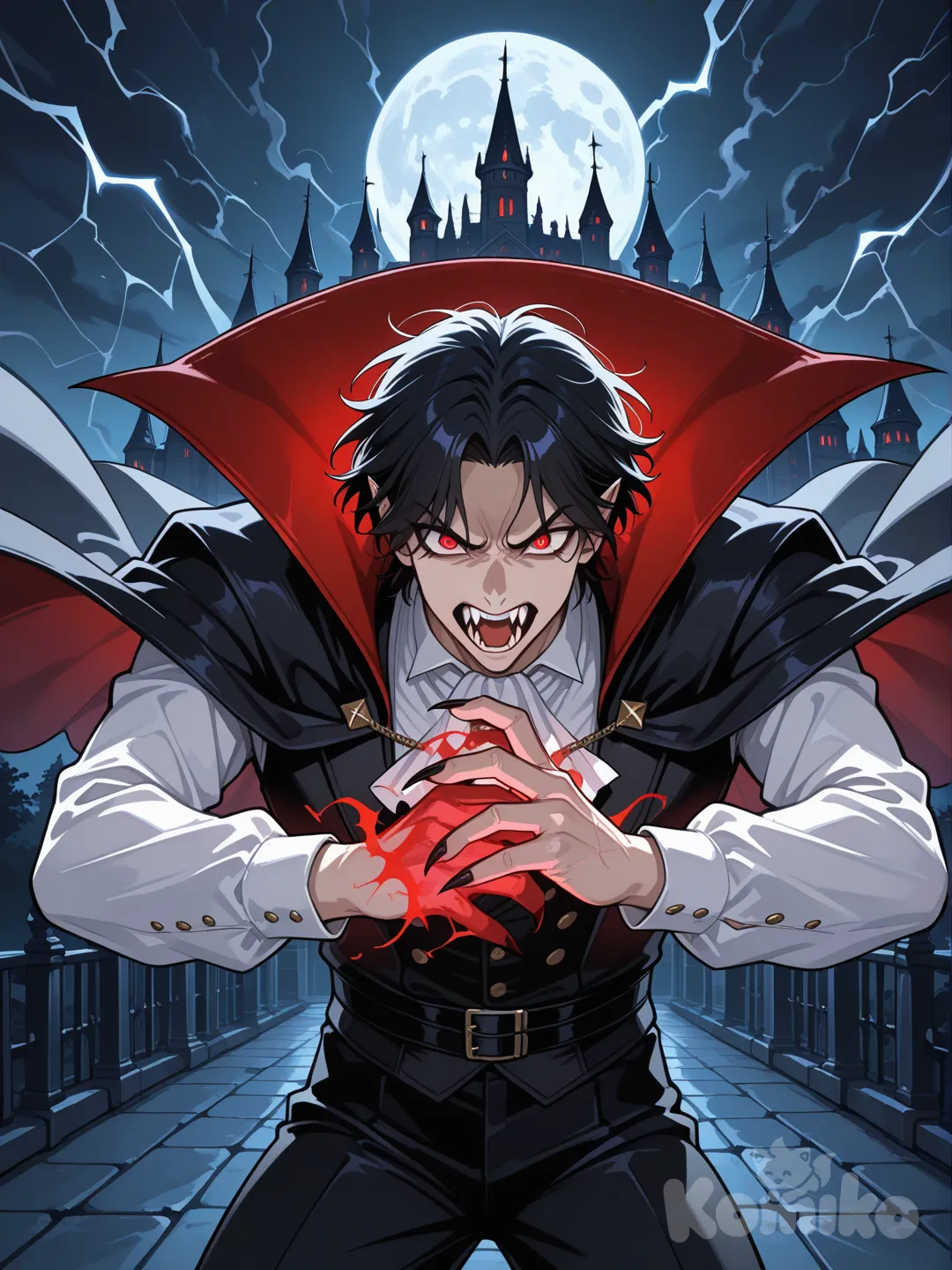 Drácula en estilo anime