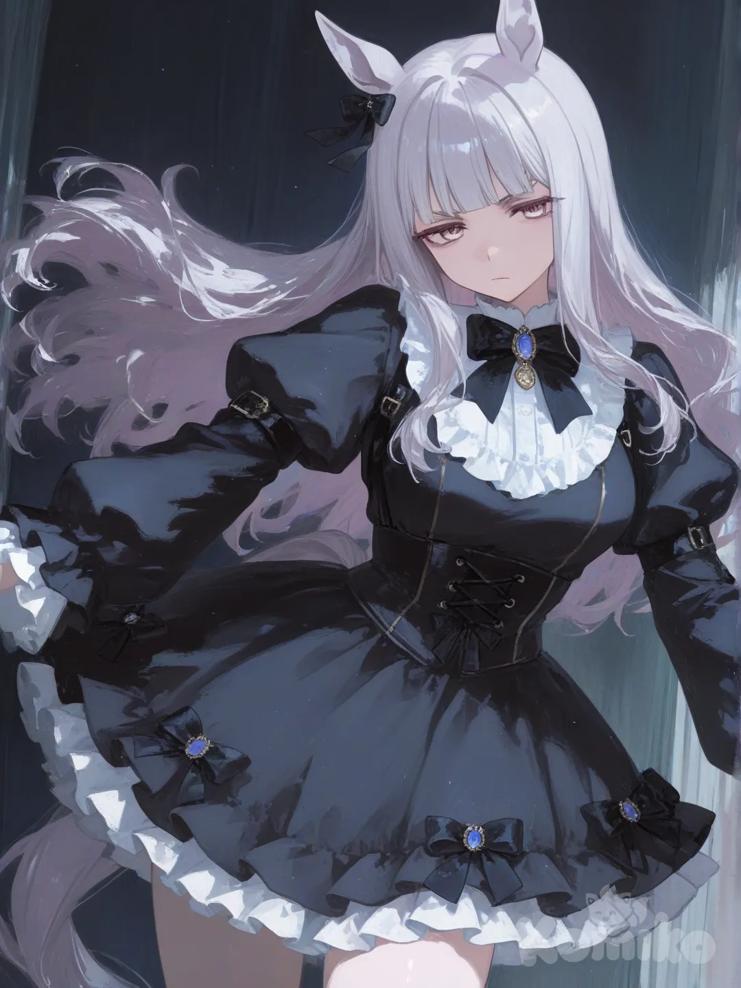 Gothic gold ship umamusume, [sensual-glossy-style]