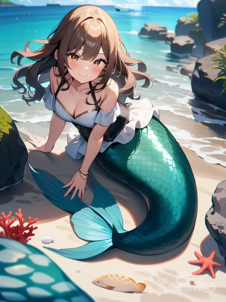 my first mermaid oc but not me as a mermaid