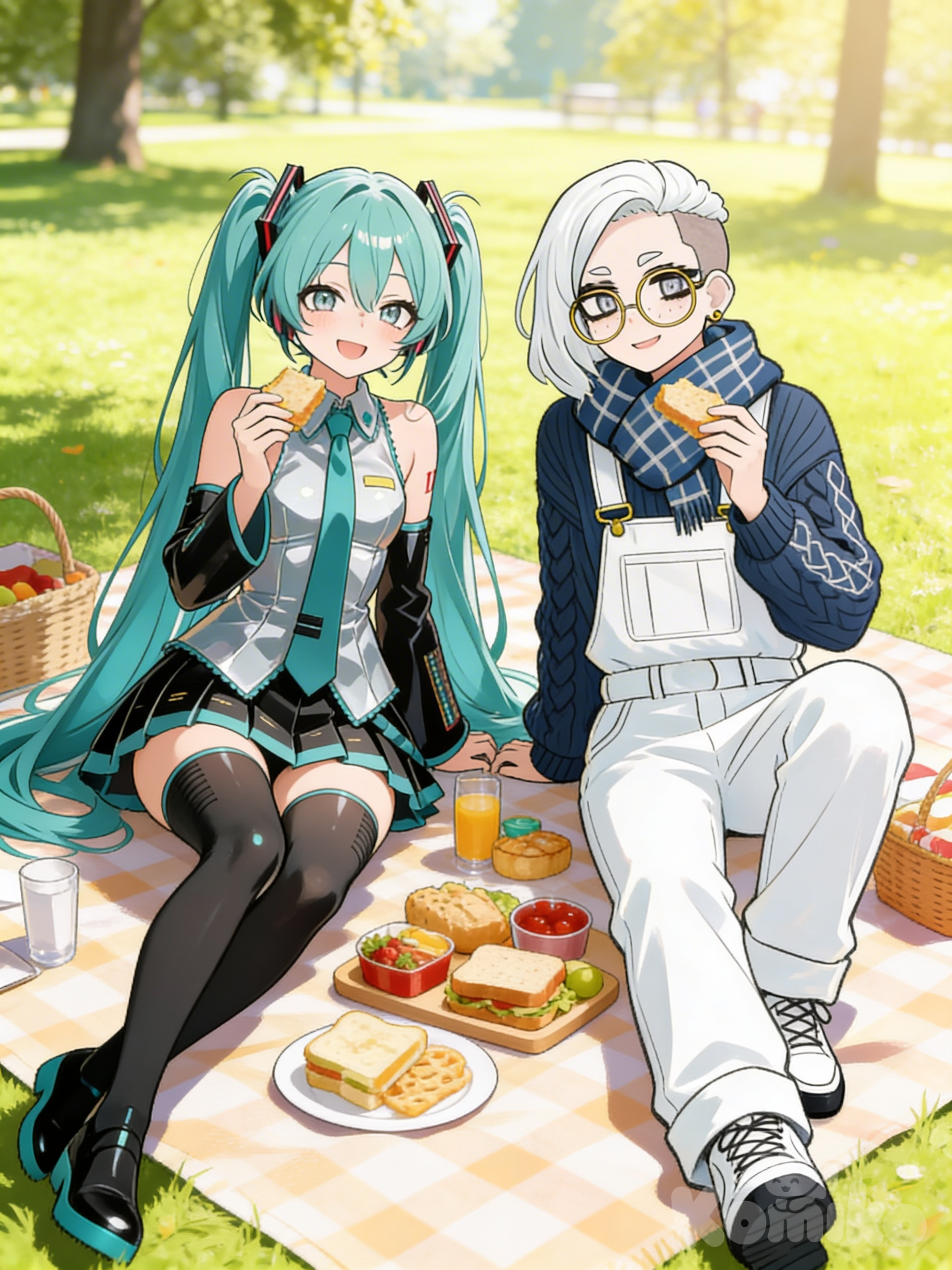 Hanging out with Hatsune Miku