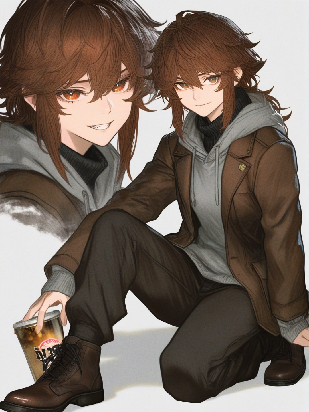 [semi-realistic-portrait-style] single character, full body, looking at viewer, anime style, simple background, white background