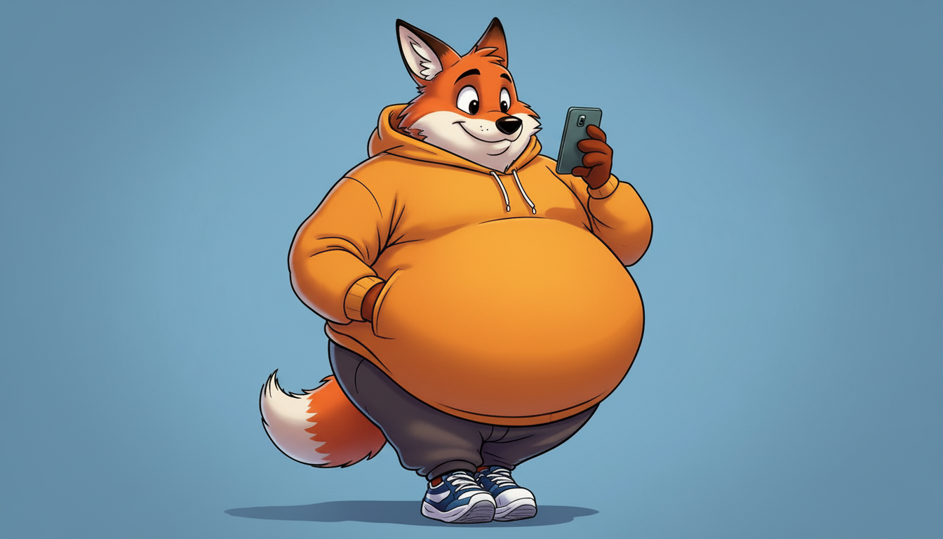 obese fox