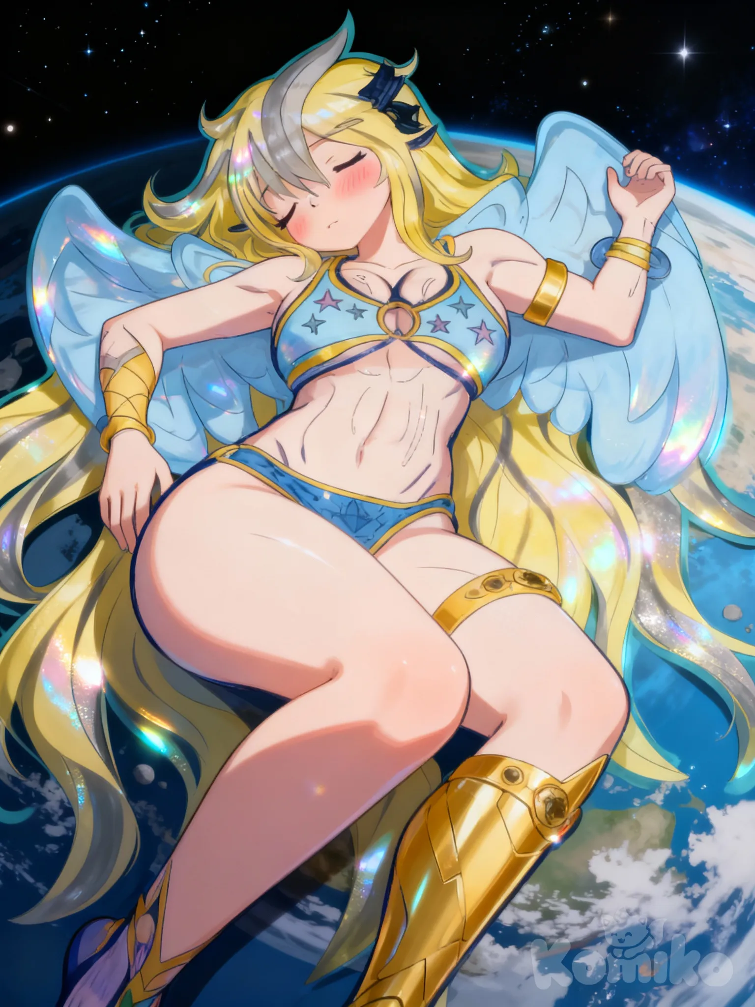 Sena.K, "La diosa despreocupada" durmiendo a gusto