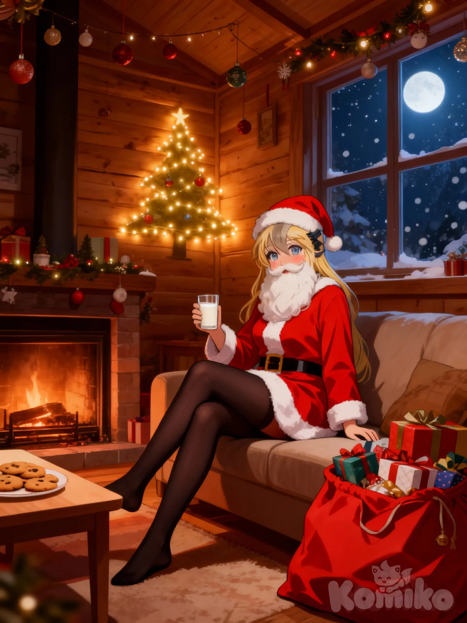 Sena.K "la diosa navideña" ella fue encontrada por un niño que esperaba a Santa Claus