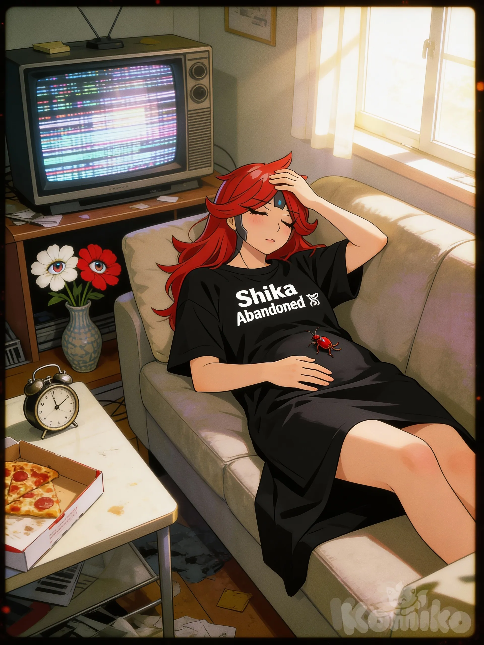 Shika : Deep Sleeping, but it's time to work! Get up!