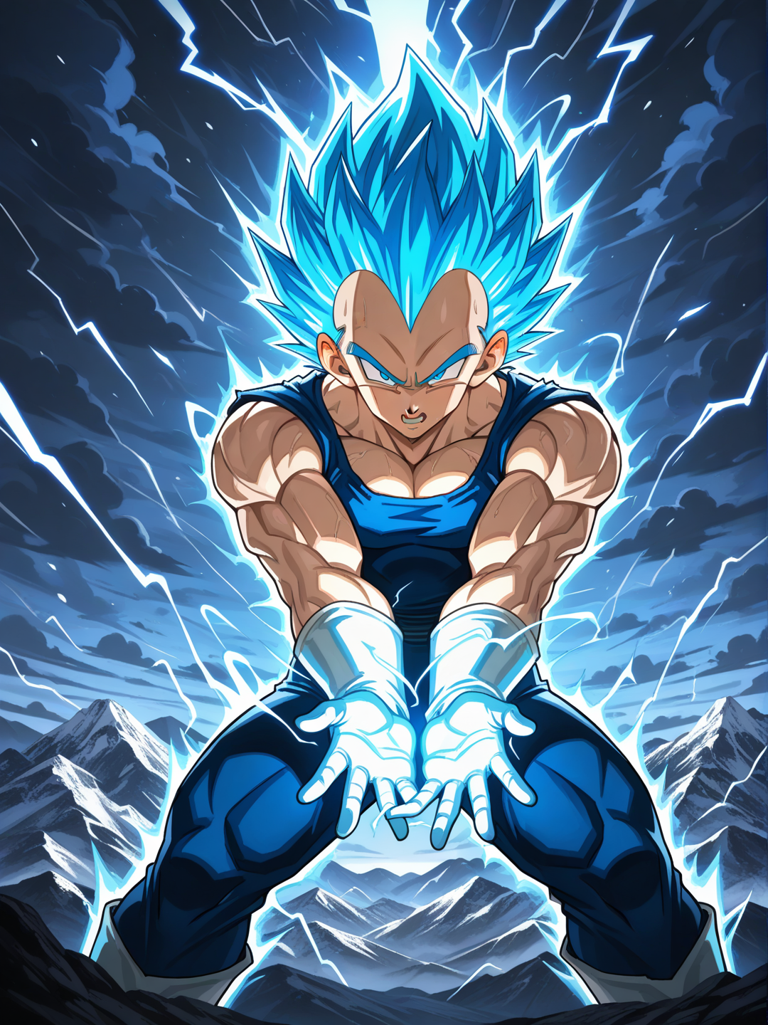 vegeta super saiyan blue