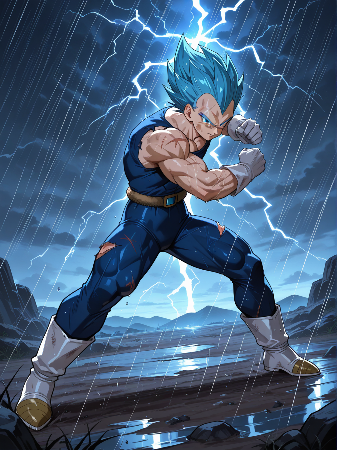 Vegeta ready to fight