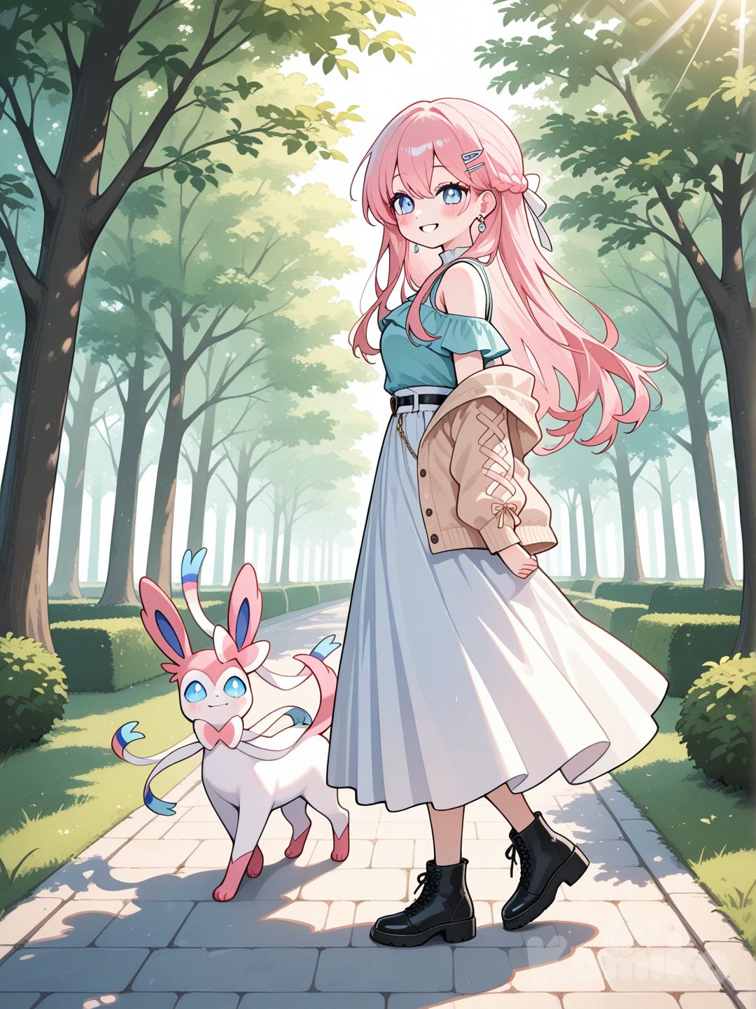 Walking with Sylveon