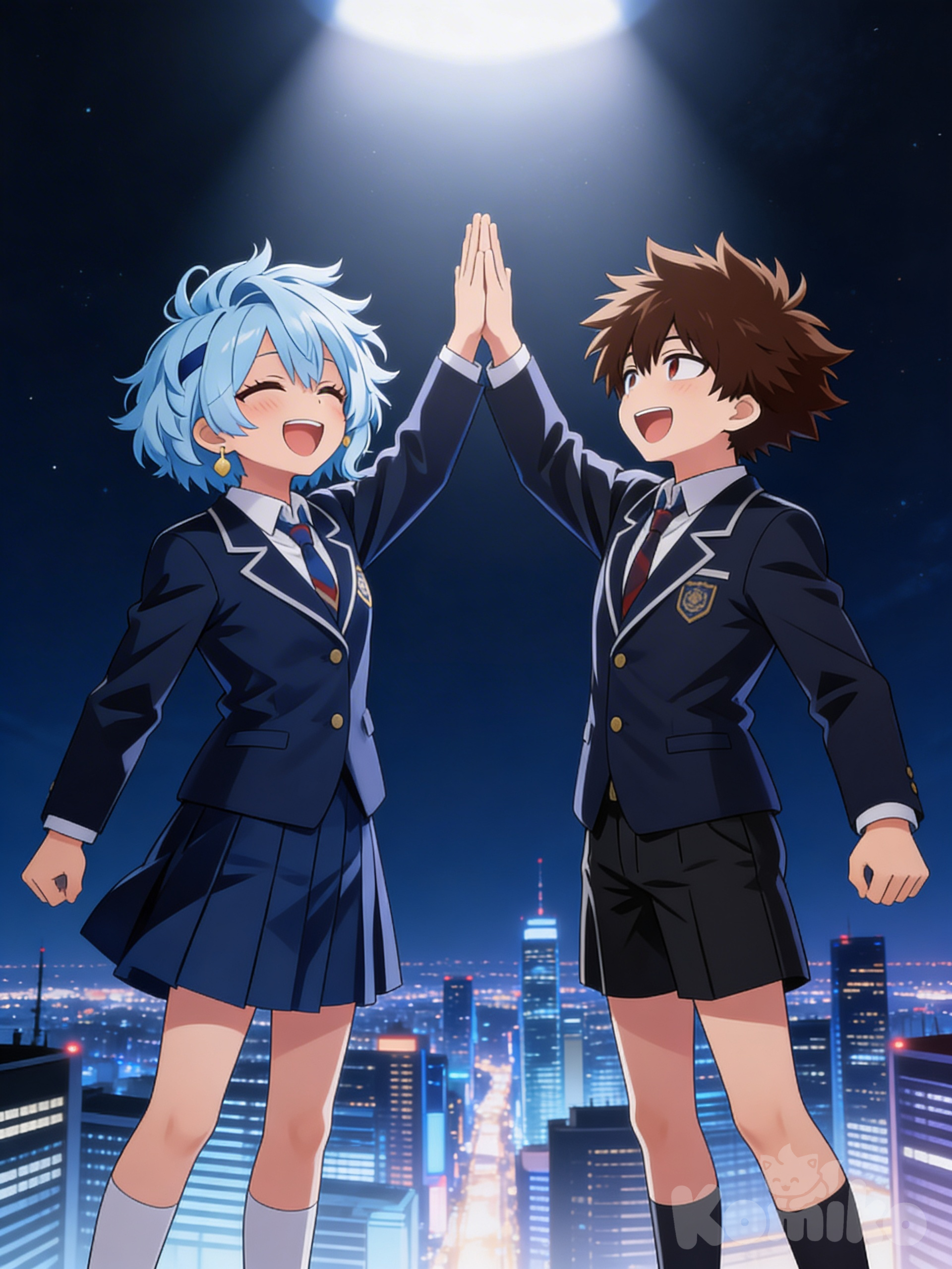 Me and my friends oc in junior high 