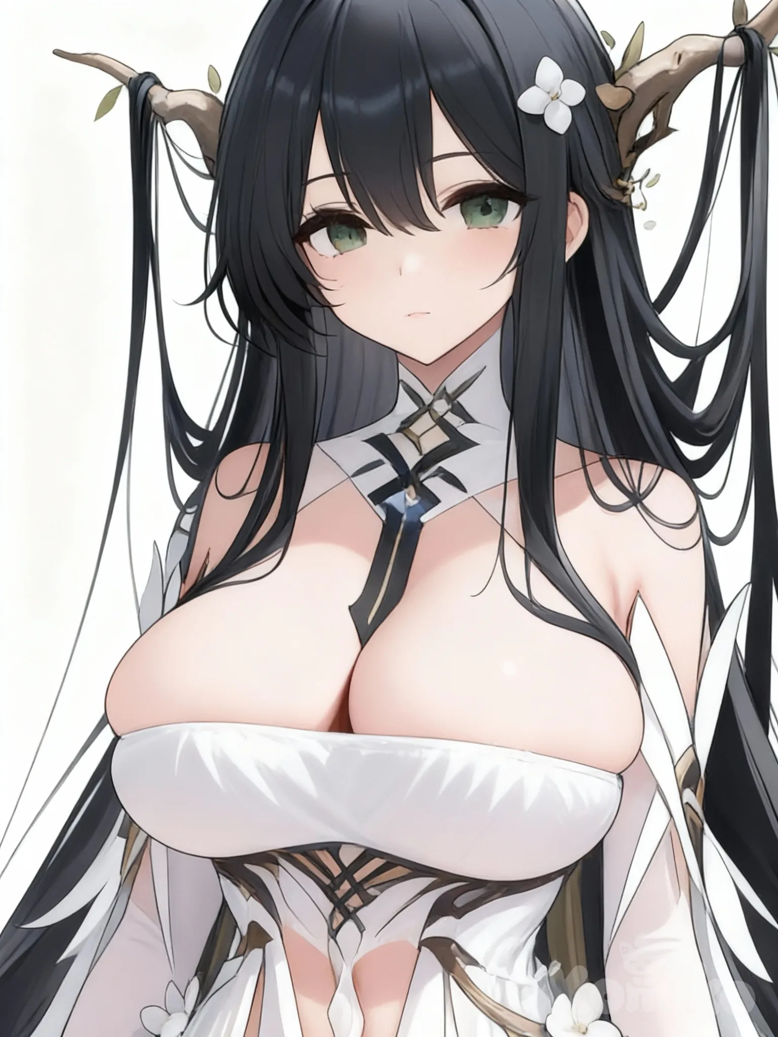 @Indomitable_(Azur_Lane) ça poitrine es énorme