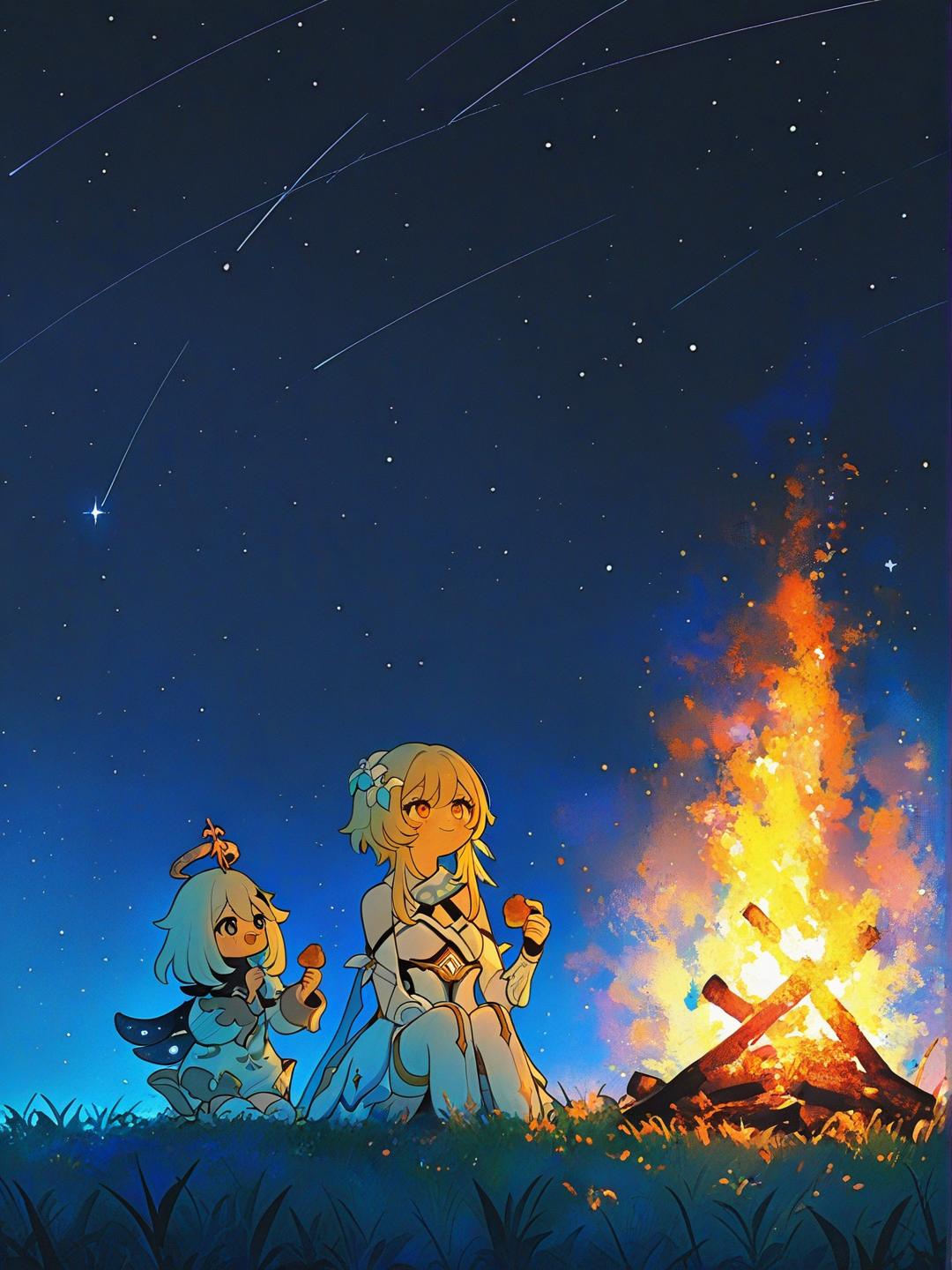 @Lumine_(Genshin_Impact), @Paimon_(Genshin_Impact) 