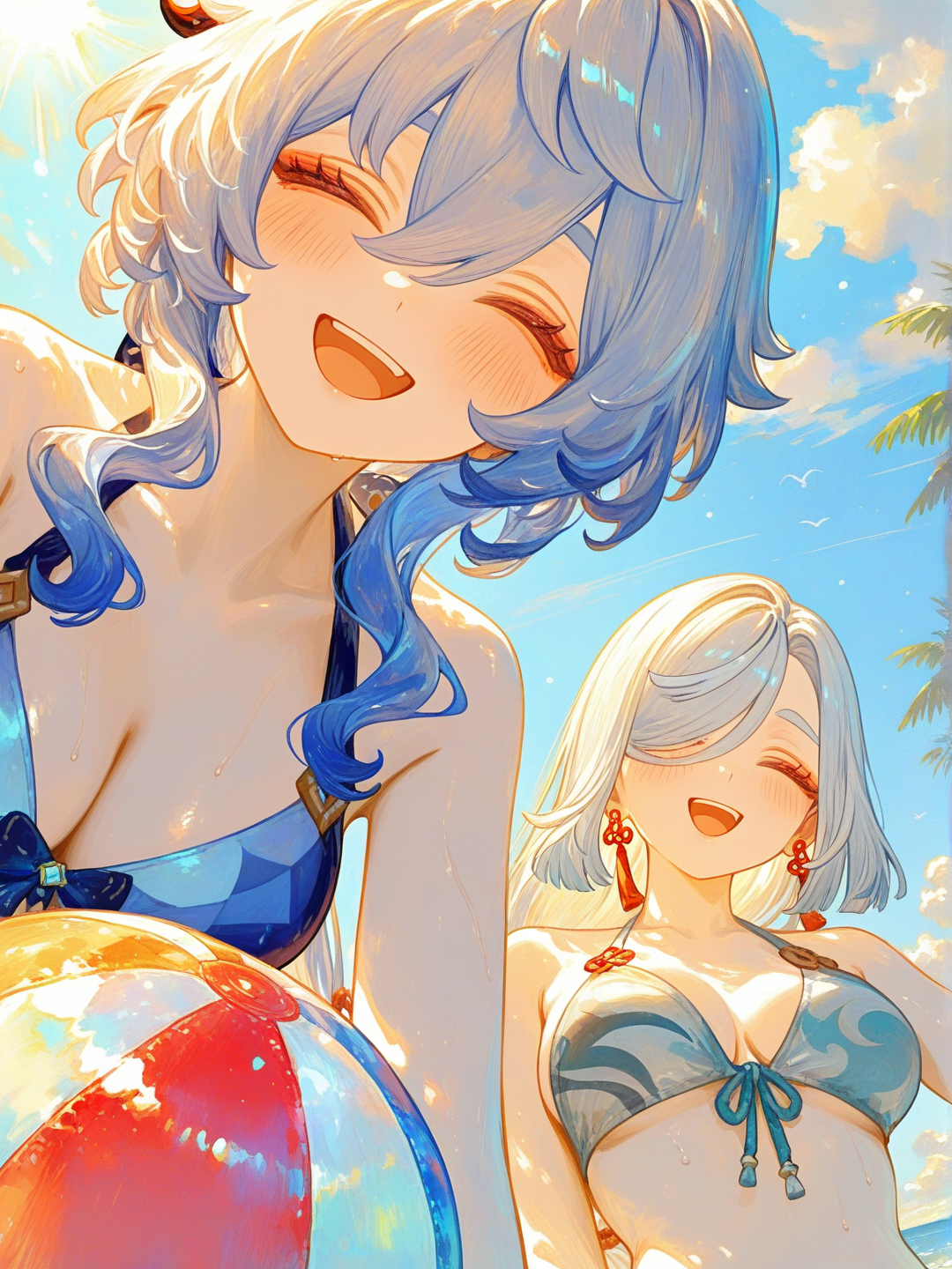 @Ganyu_(Genshin_Impact), @Shenhe_(Genshin_Impact)