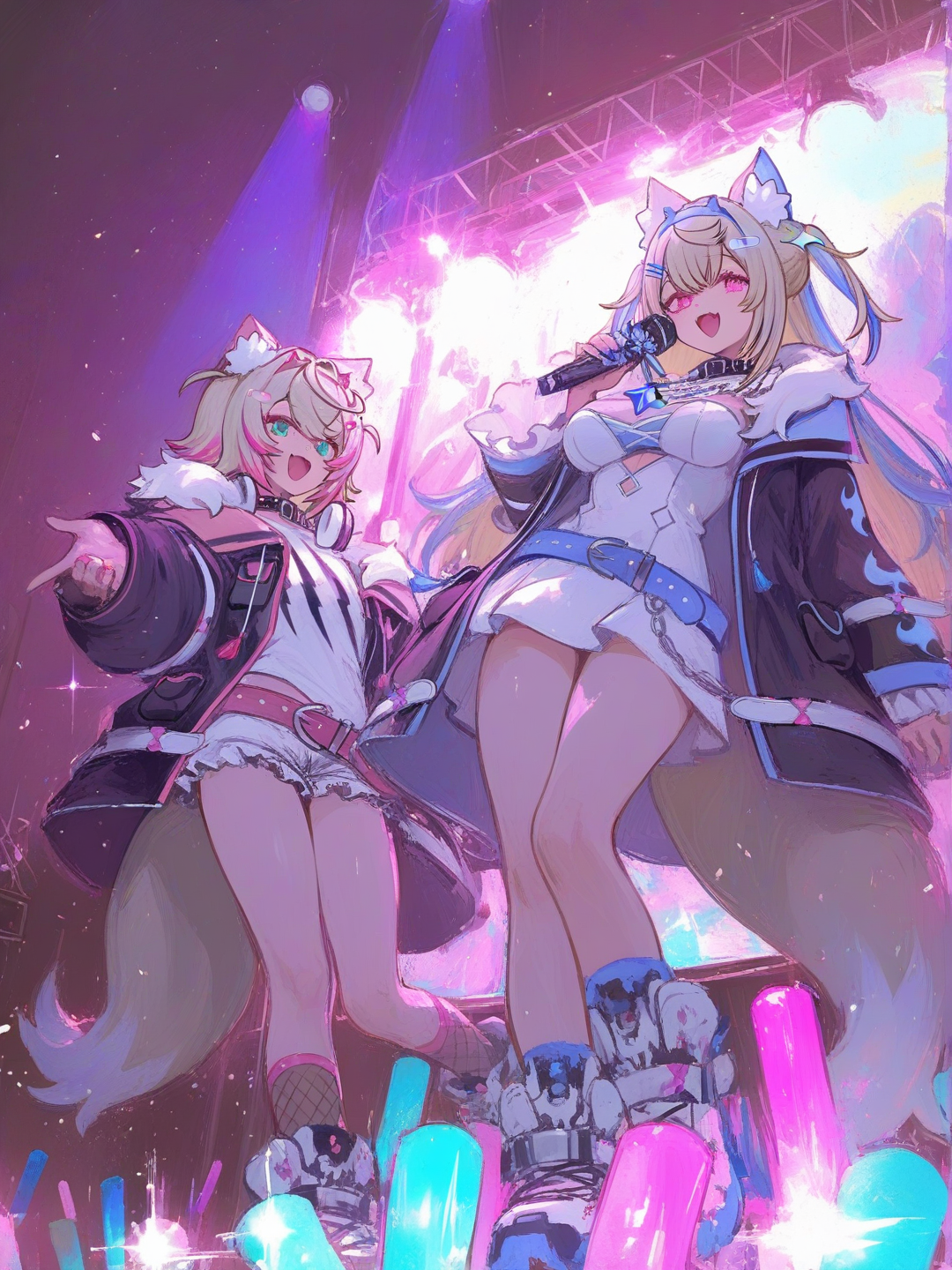 @Fuwawa_Abyssgard, @Mococo_Abyssgard_(1St_Costume)