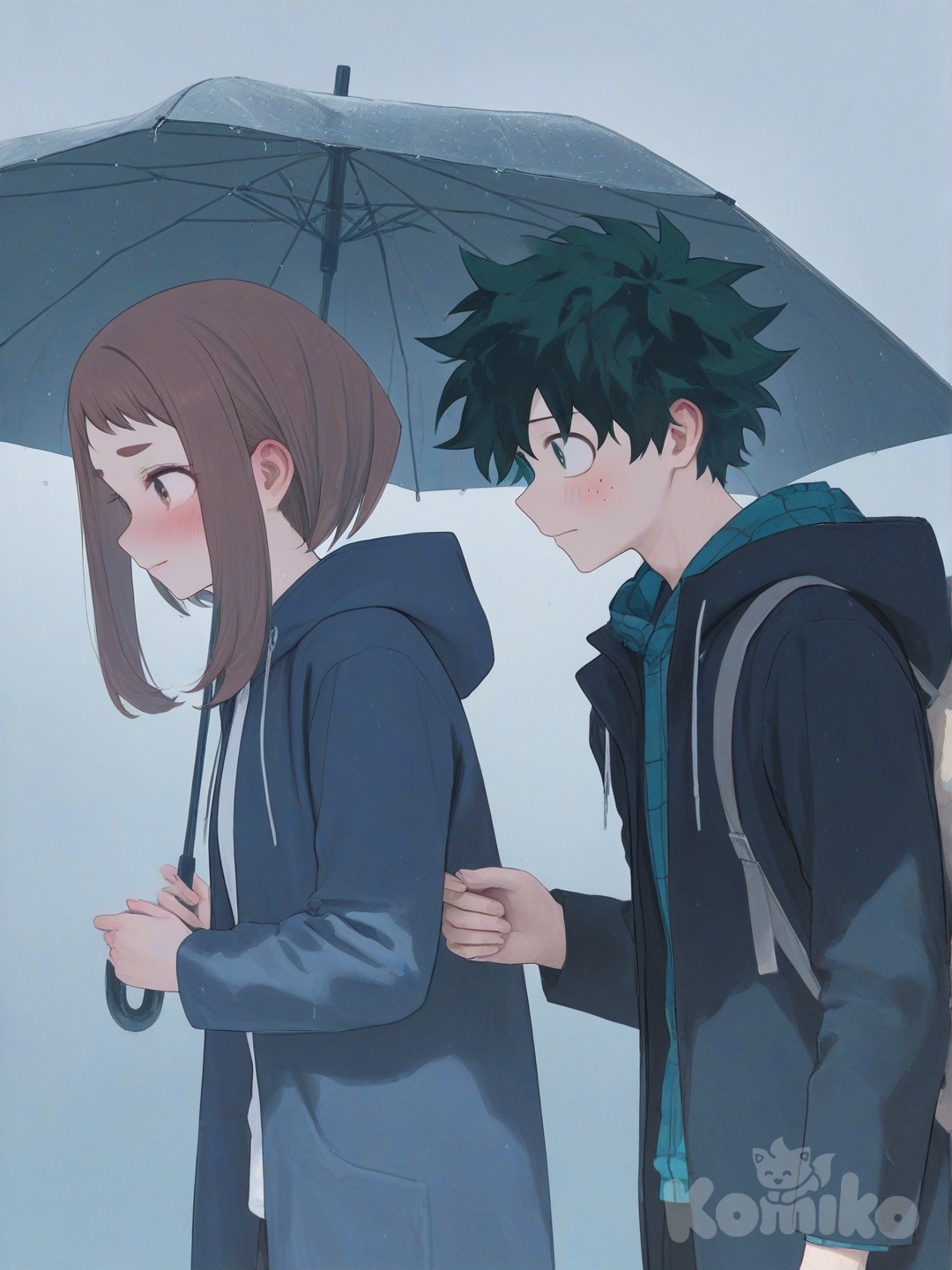 In the rain