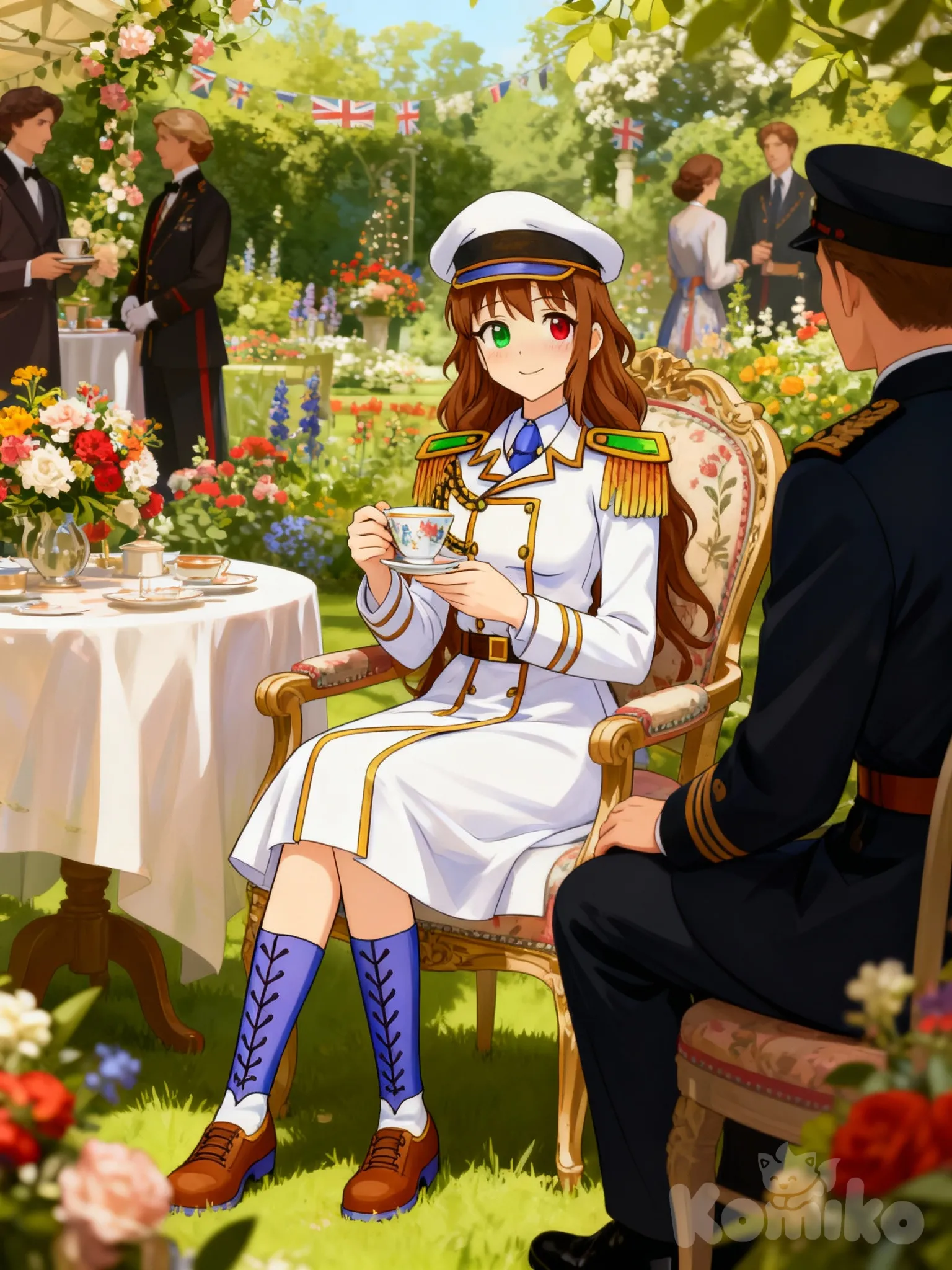 Monica in the tea party