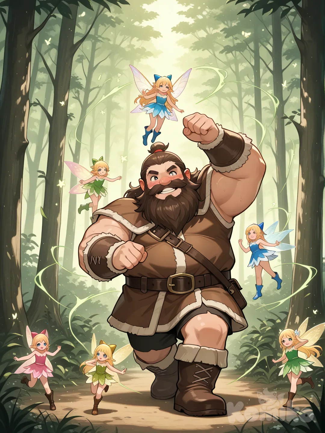 Fairy boots dancing with a dwarf

Yeah the fairies wear boots and you got to belive me.

I saw it, I saw it, I tell you no lies