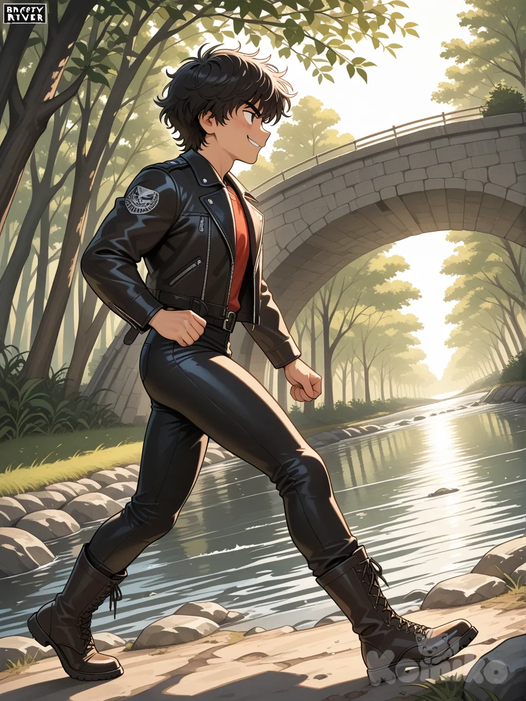 A modern-day warrior
Mean, mean stride
Today's Tom Sawyer
Mean, mean pride
Though his mind is not for rent
Don't put him down as arrogant
His reserve, a quiet defense
Riding out the day's events
The river