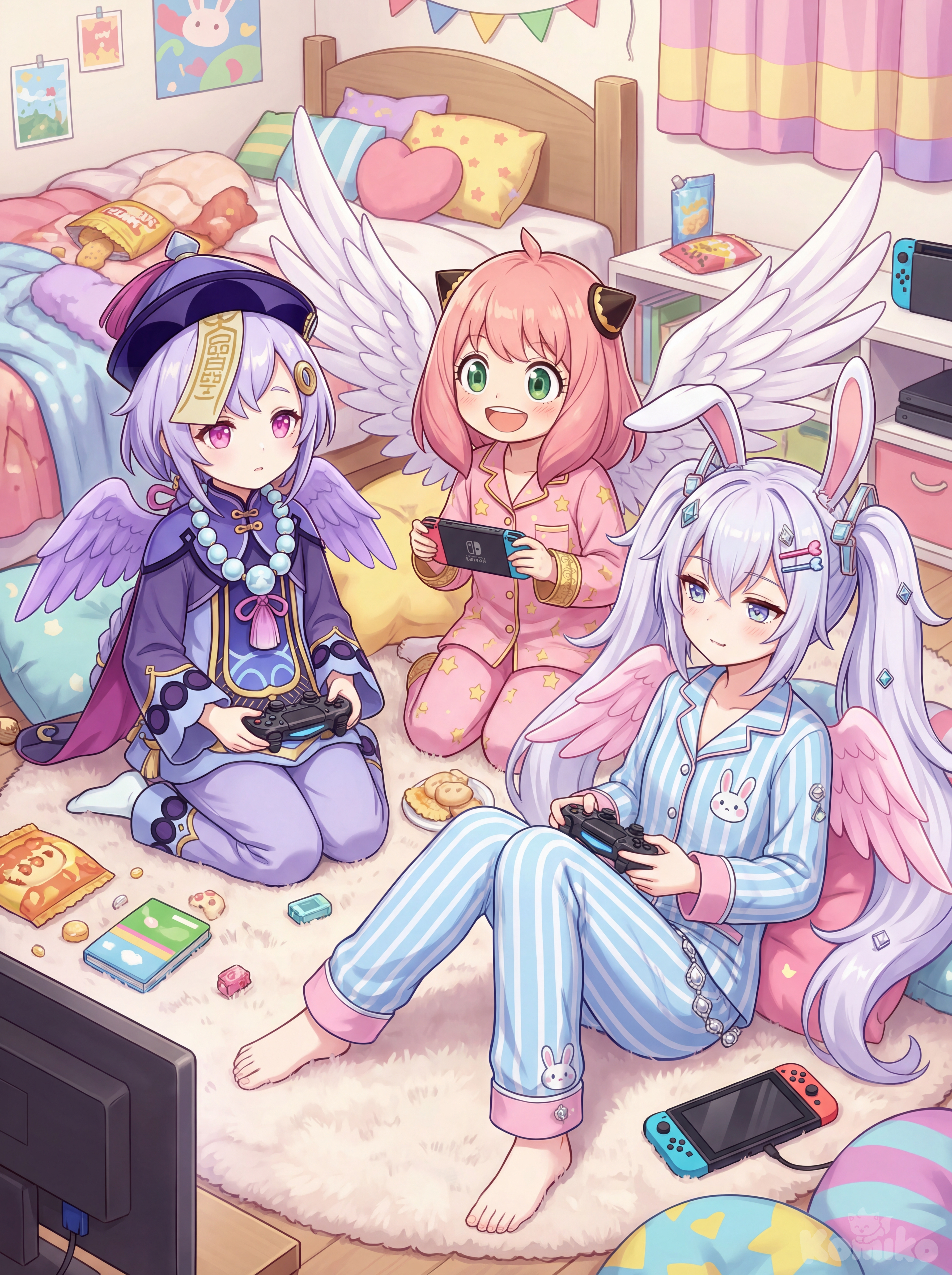 Playing games at home