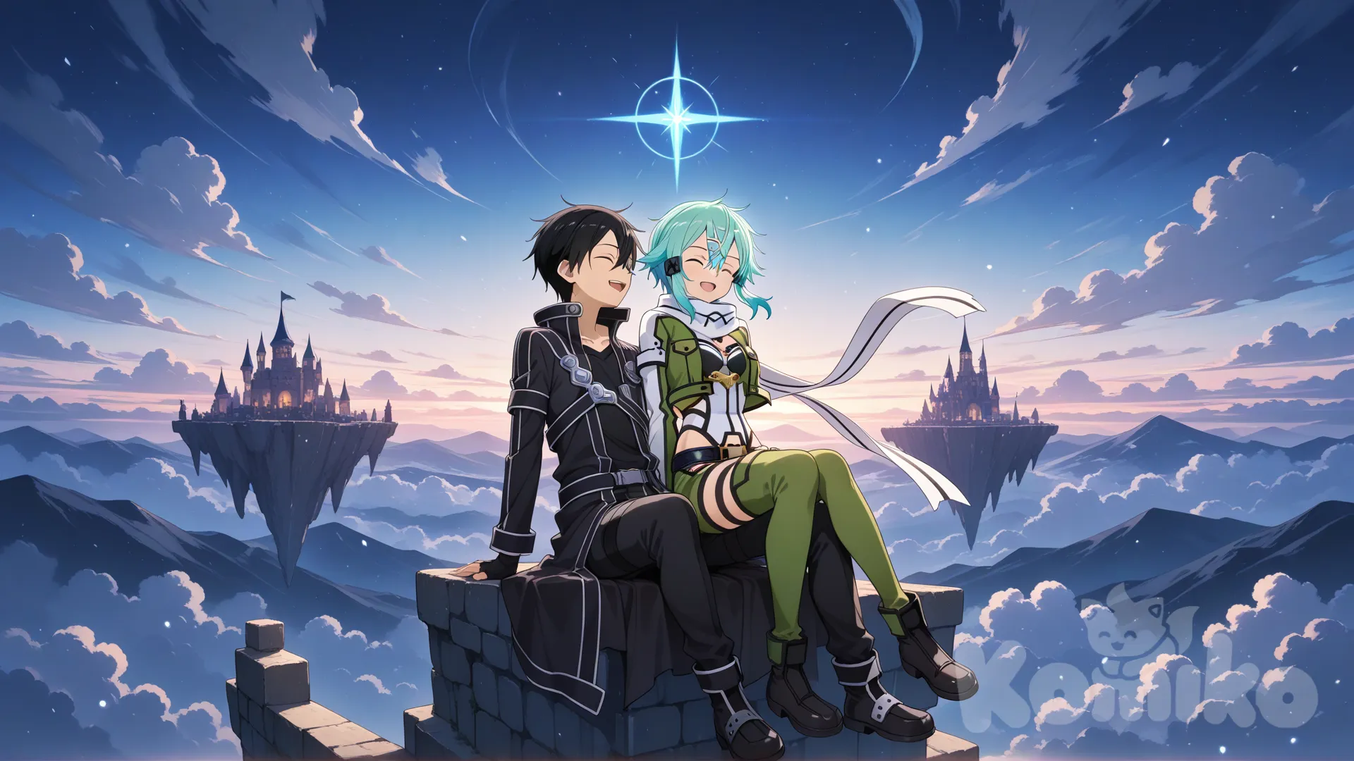 Sinon and Kirito