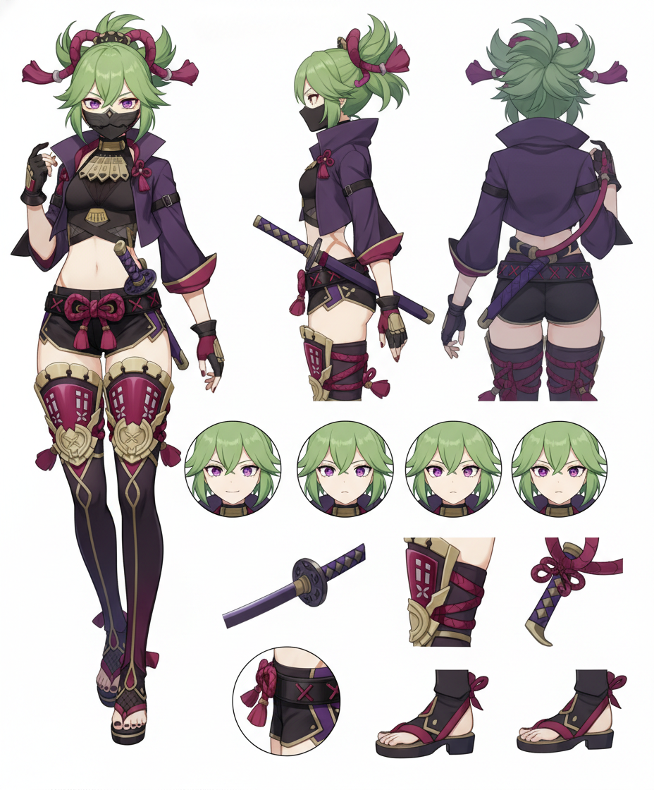 Kuki Shinobu Character Sheet