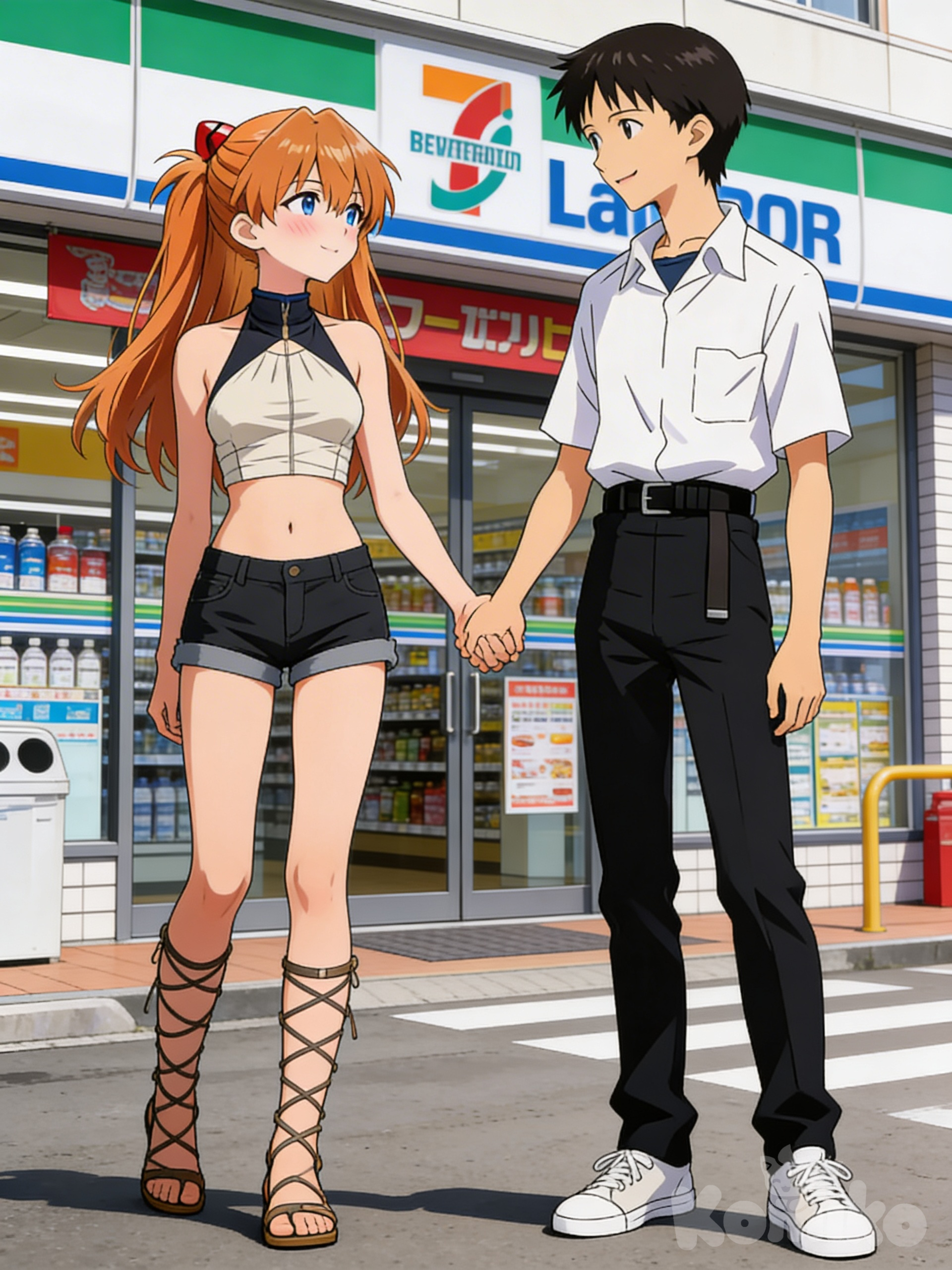 Shinji and Asuka