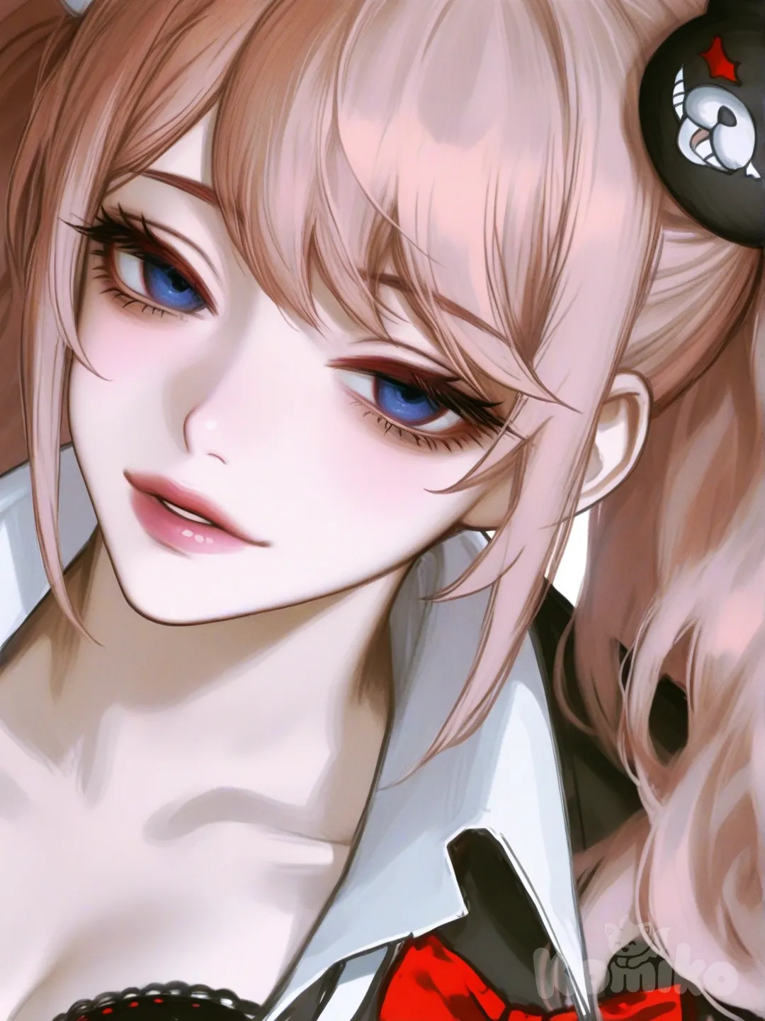 @Enoshima_Junko, [semi-realistic-portrait-style]