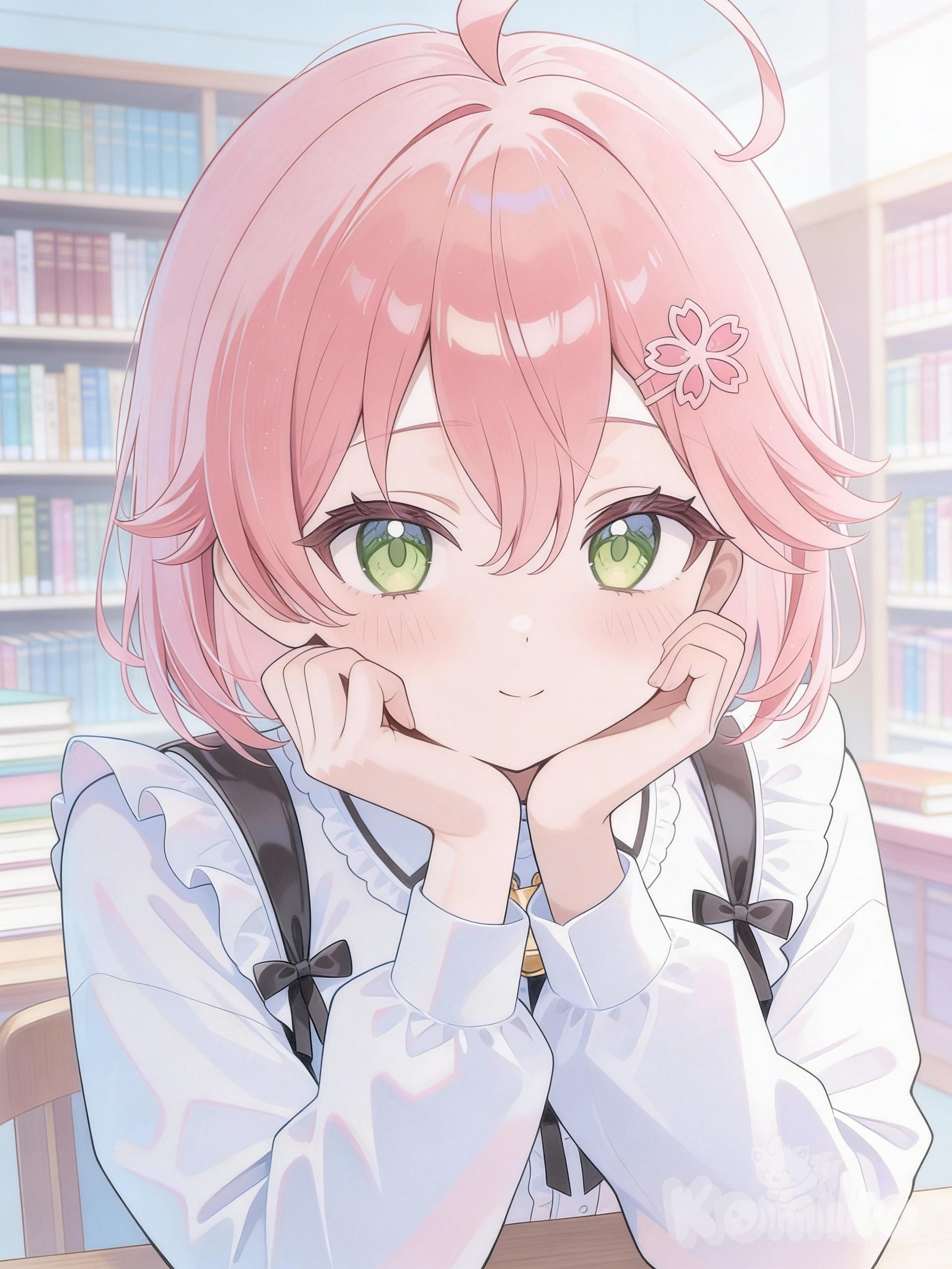 Berbicara di perpustakaan 