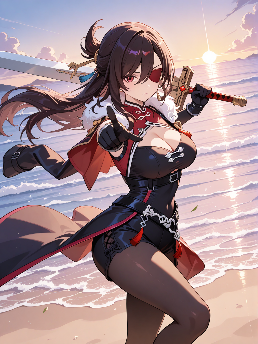 Tifa with beidou suit