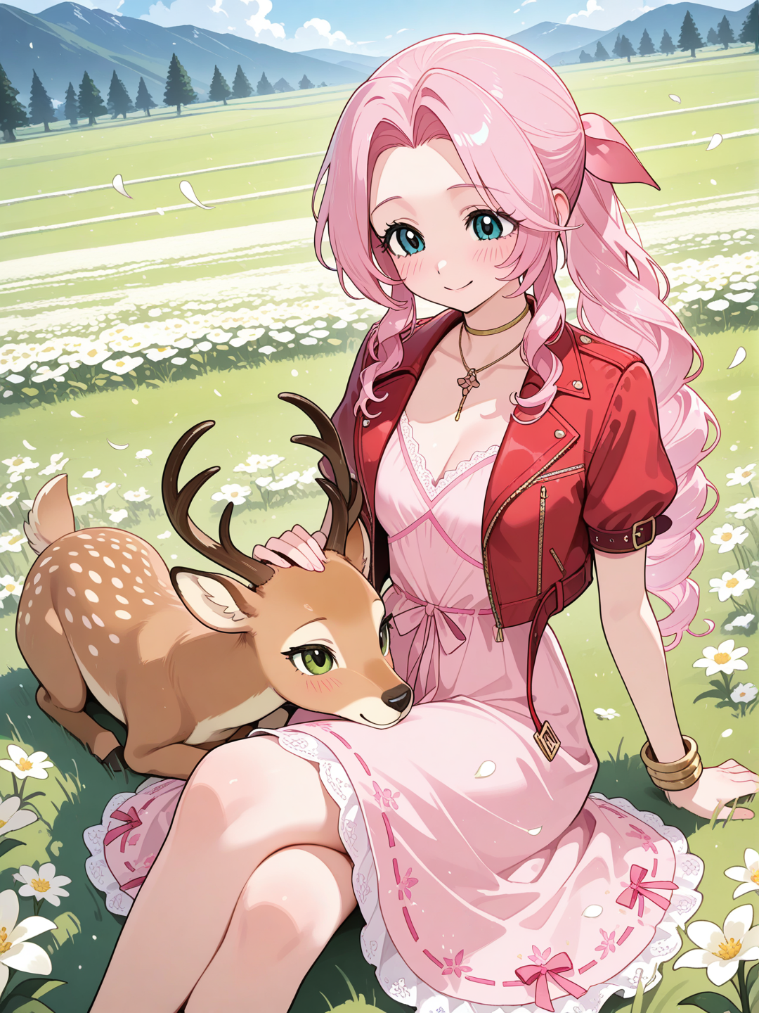 Fluttershy on Aerith dress