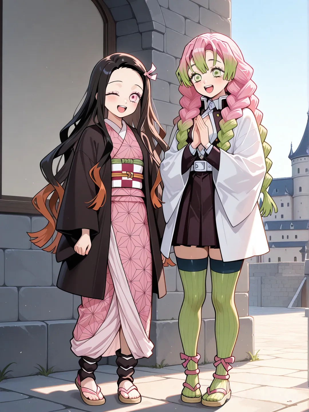 @Kamado_Nezuko, @Kanroji_Mitsuri  Día de chicas