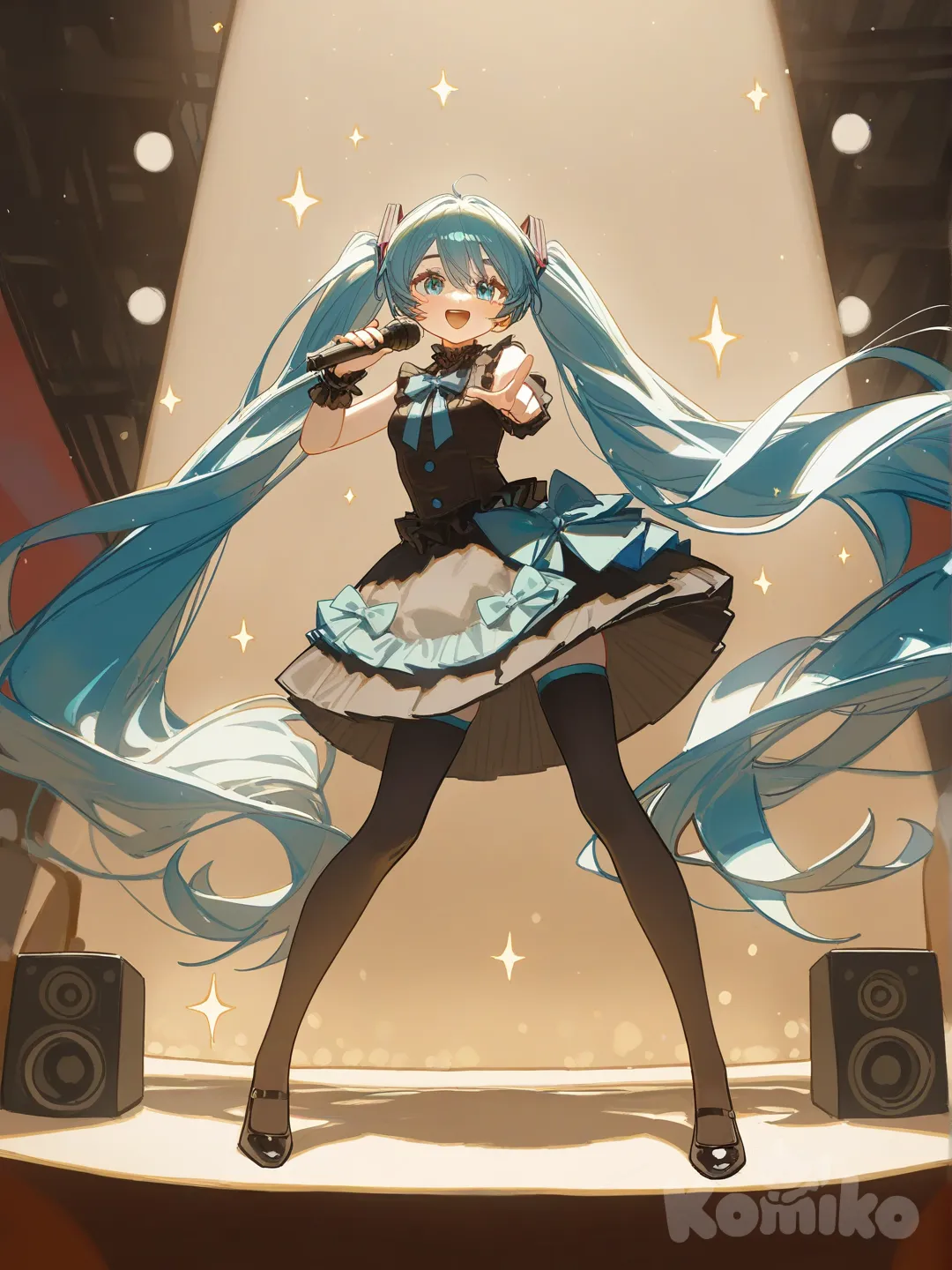 @Hatsune_Miku Concierto luminoso