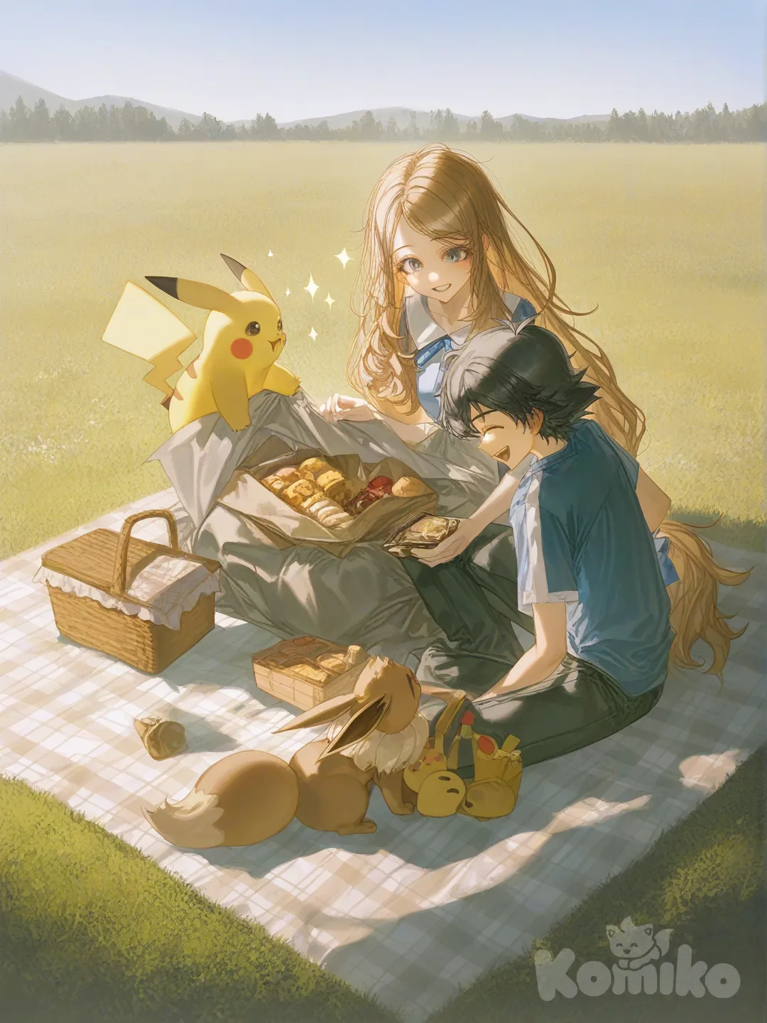 @Ash_Ketchum, @Pikachu, @Serena_(Pokemon) Descanso grupal