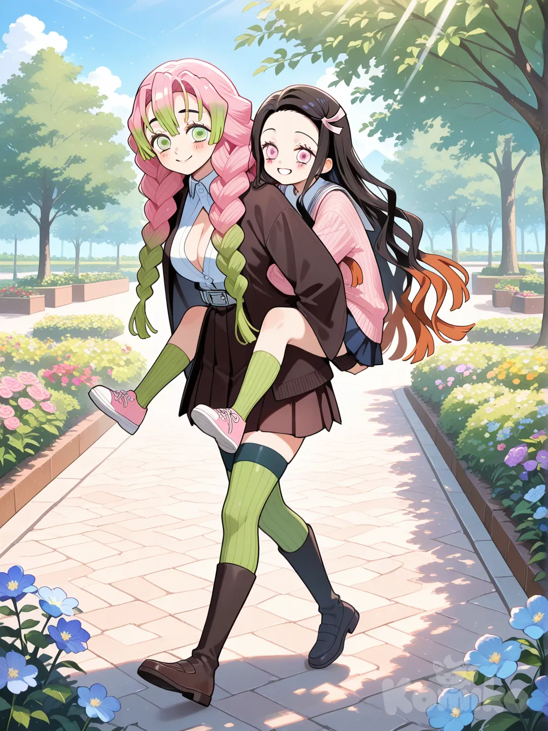 @Kanroji_Mitsuri , @Kamado_Nezuko Mejores amigas