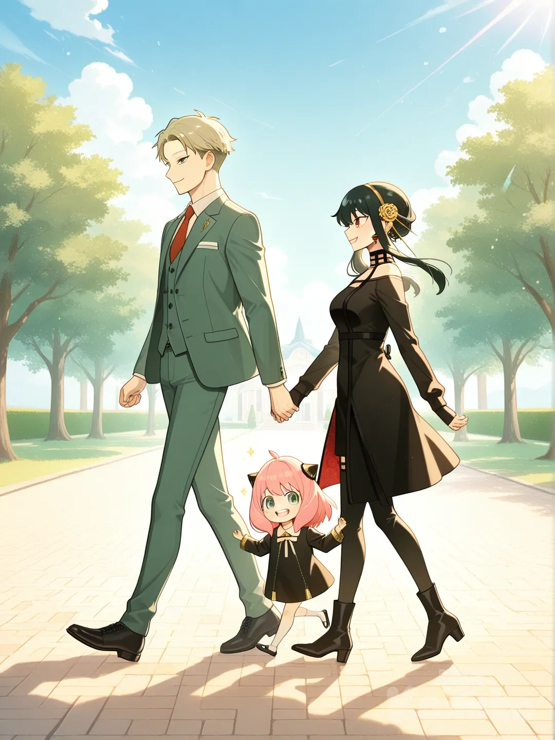 @Twilight_(Spy_X_Family), @Yor_Briar, @Anya_(Spy_X_Family) Paseo en familia