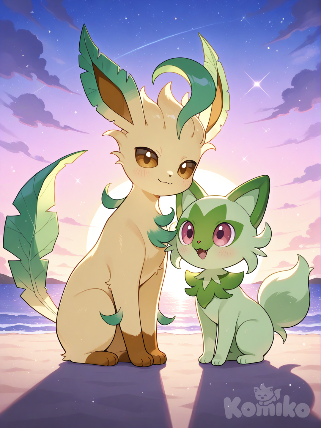 Brota una gran amistad @Sprigatito, @Leafeon